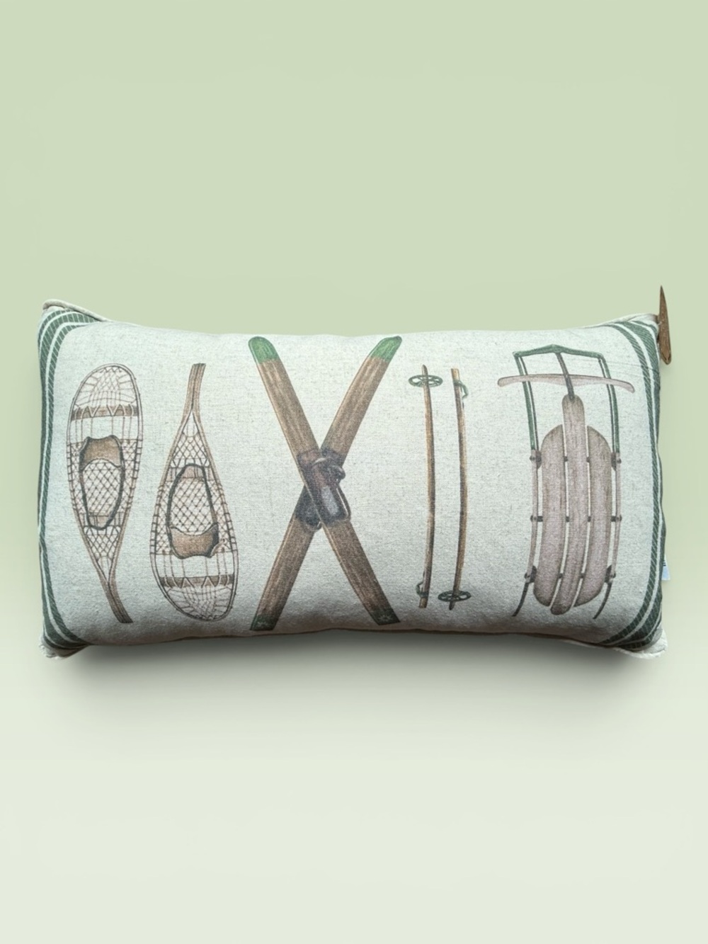 Two Aspen Est 1949 Feather Filled Winter Gear Accent Pillows